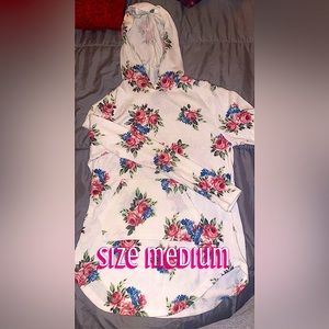 Floral lightweight hoodie